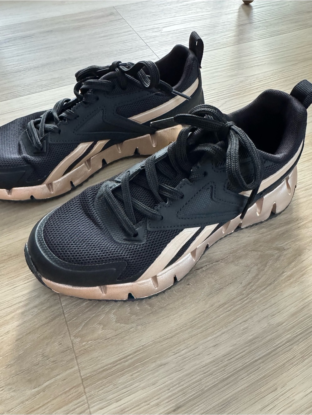 Reebok Athletic Sneakers with Rose Gold Accents